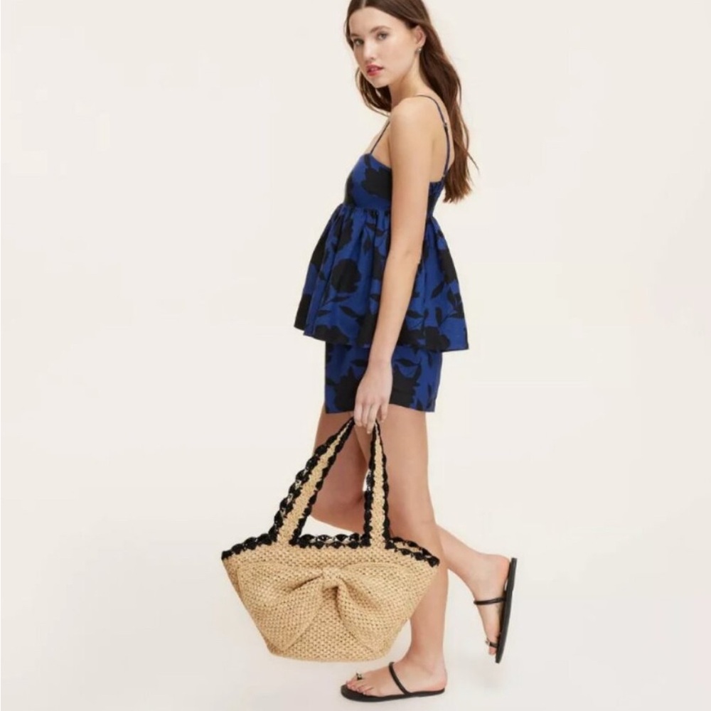 Kate Spade New York x Target Raffia Bow Tie Bag Natural- new, never used